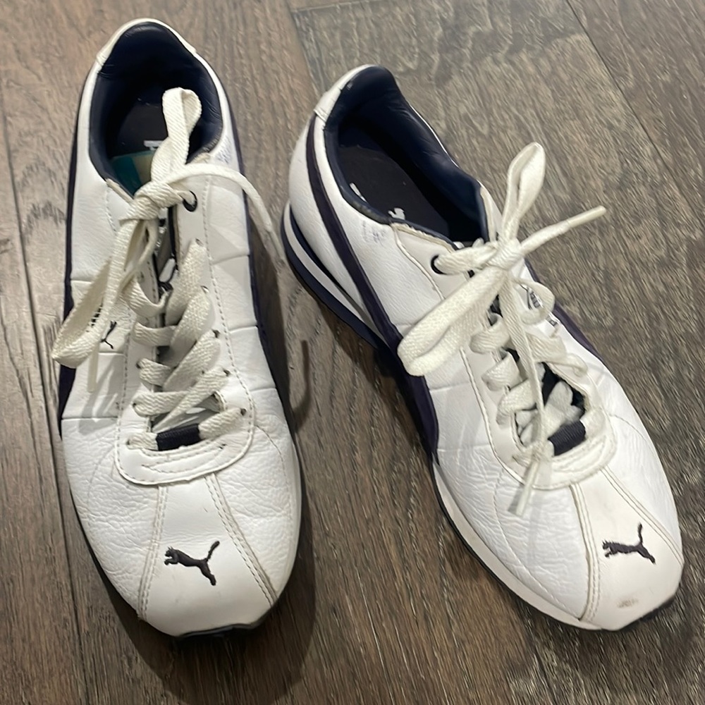 Puma black and navy sneakers